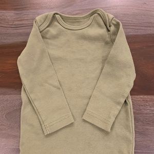 Army green/olive unisex baby bodysuit
